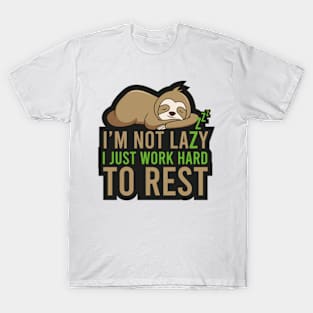 Sloth sleeping T-Shirt